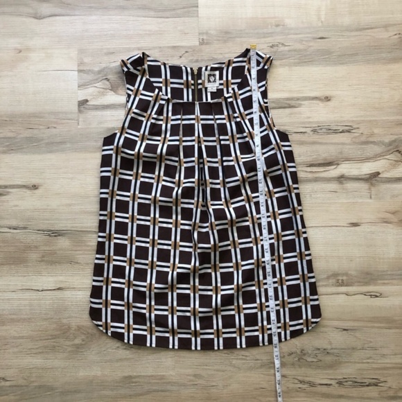 Anne Klein Black and White A-Line Tank Top - Picture 4 of 8